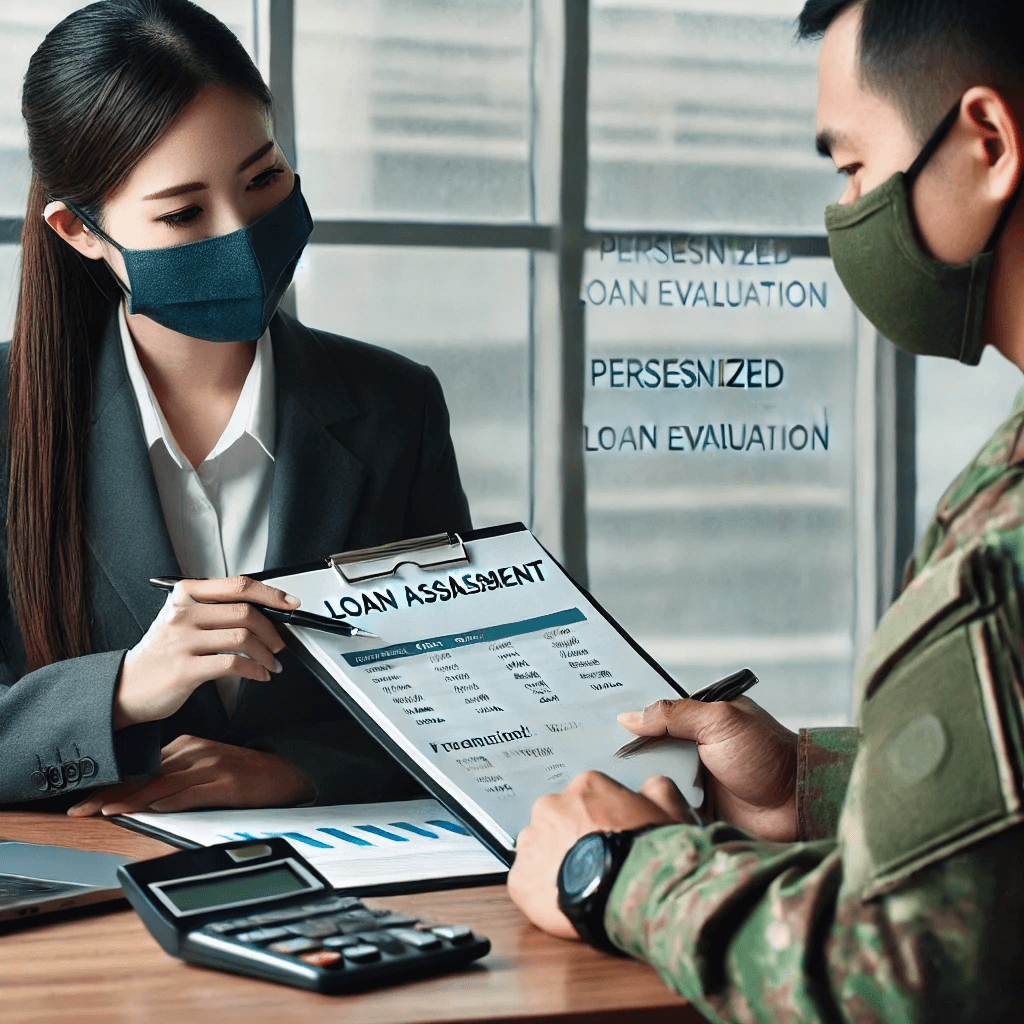 專業貸款經理人為軍人提供全面的財務健診，個性化分析貸款需求並持續優化跟進案件。